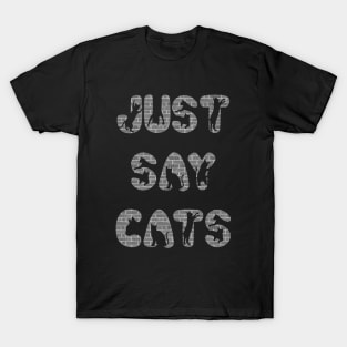 Cat Lovers Cute purr paws meow tees T-Shirt